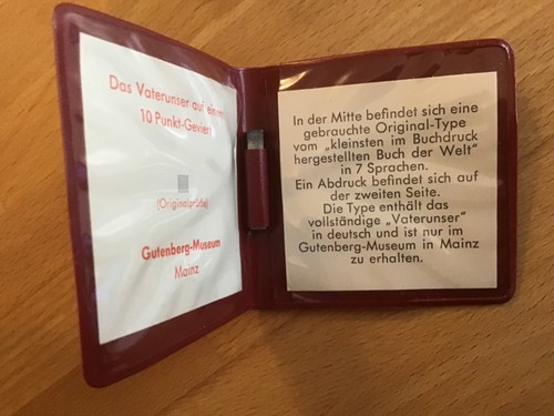 Type vom kleinsten - , im