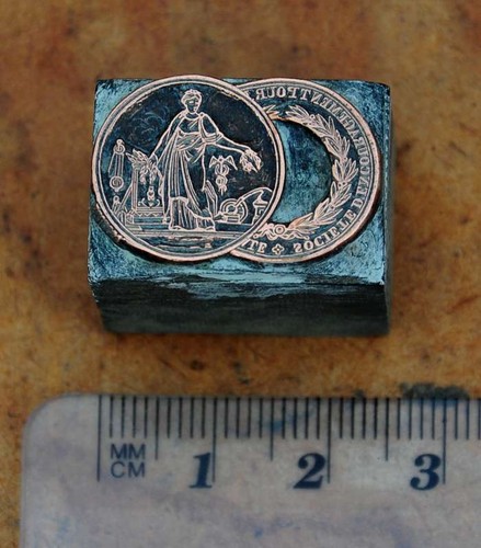 Medaille galvano druckstock - medaille,