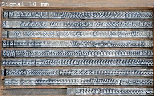 Signal bleischrift 10 mm - 10,