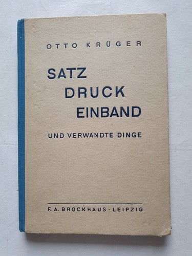 Satz druck einband und - einband,