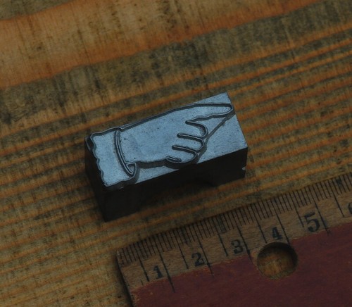 Zeigende hand druckstock - hand,