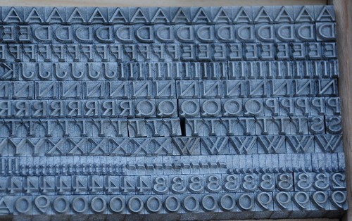Bleischrift antiqua 12p - antiqua,
