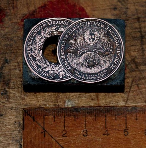 Medaille galvano druckstock - galvano,
