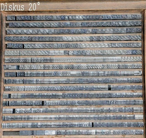 Diskus bleischrift - diskus,