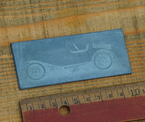 Oldtimer druckplatte klischee - oldtimer,